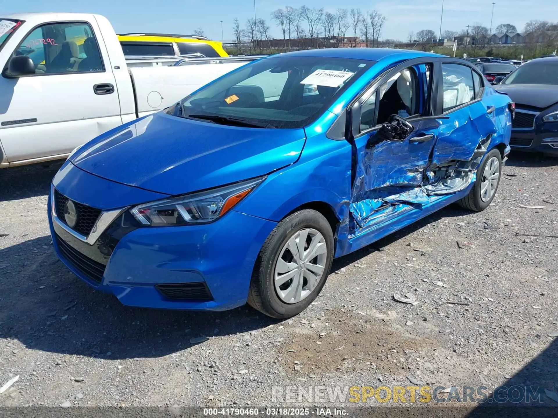 2 fotografías del automóvil dañado 3N1CN8DV8ML868519 NISSAN VERSA 2021