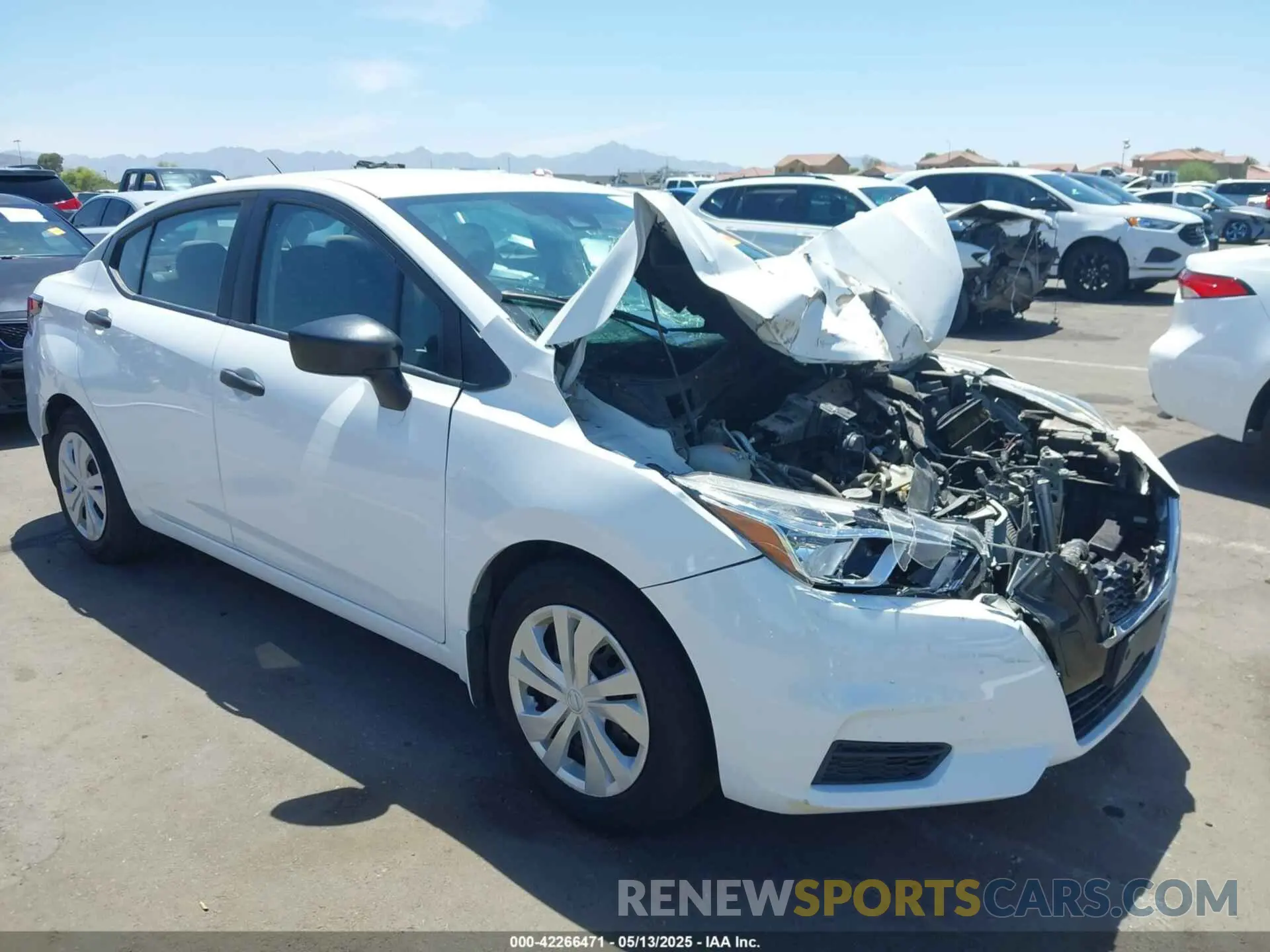 1 fotografías del automóvil dañado 3N1CN8DVXML856372 NISSAN VERSA 2021