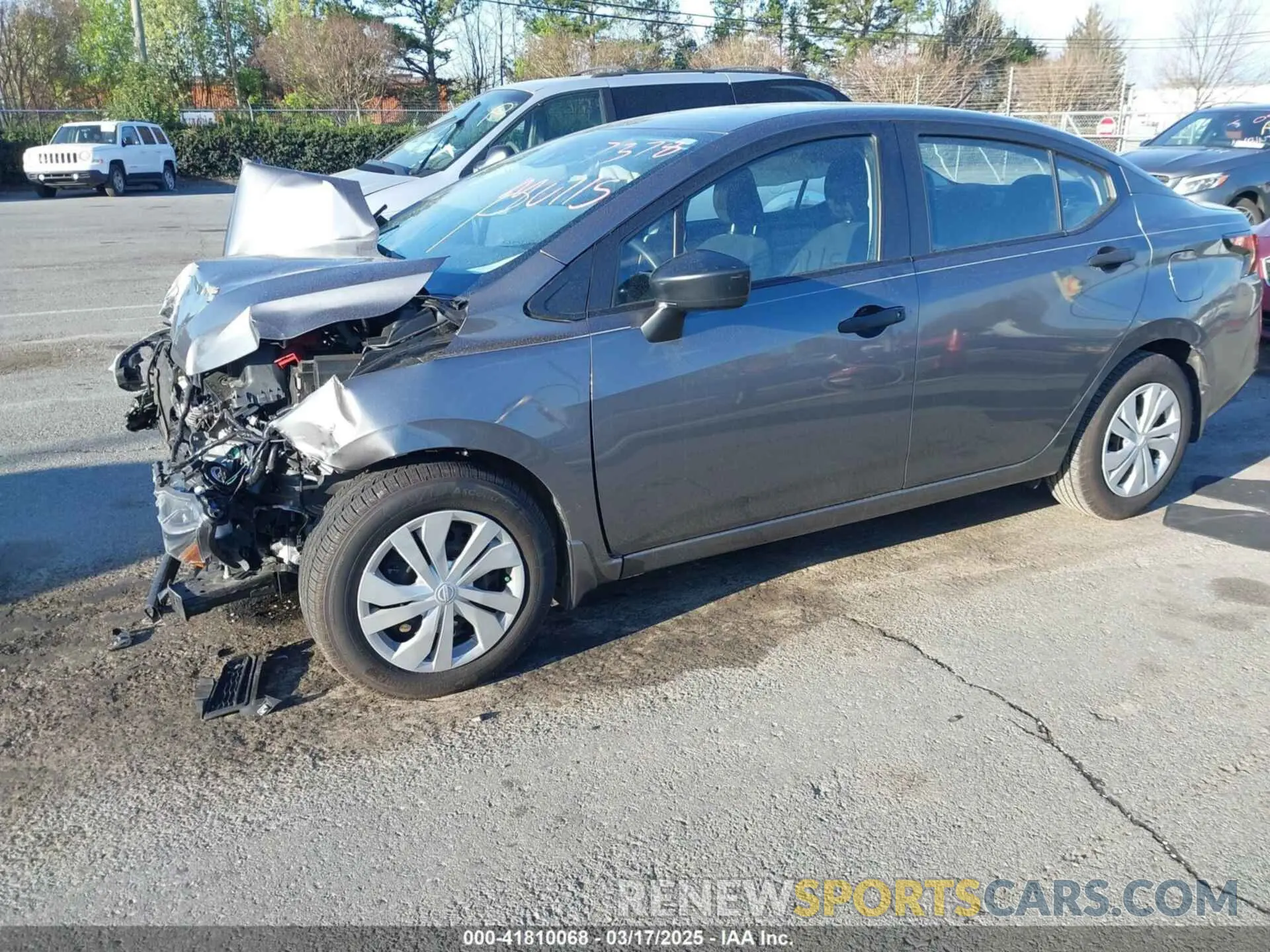 2 fotografías del automóvil dañado 3N1CN8DVXML917378 NISSAN VERSA 2021