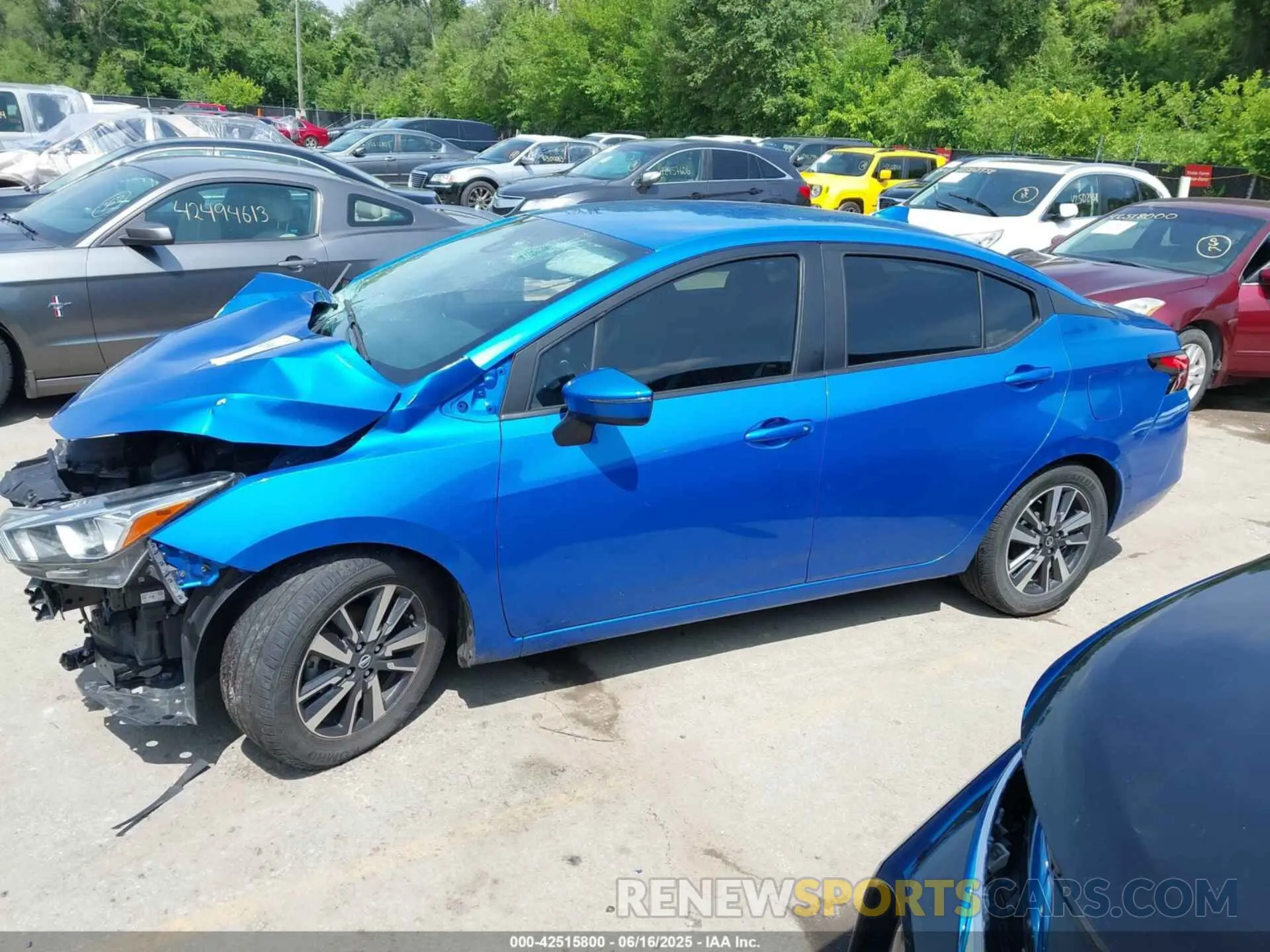 15 fotografías del automóvil dañado 3N1CN8EV0ML833116 NISSAN VERSA 2021