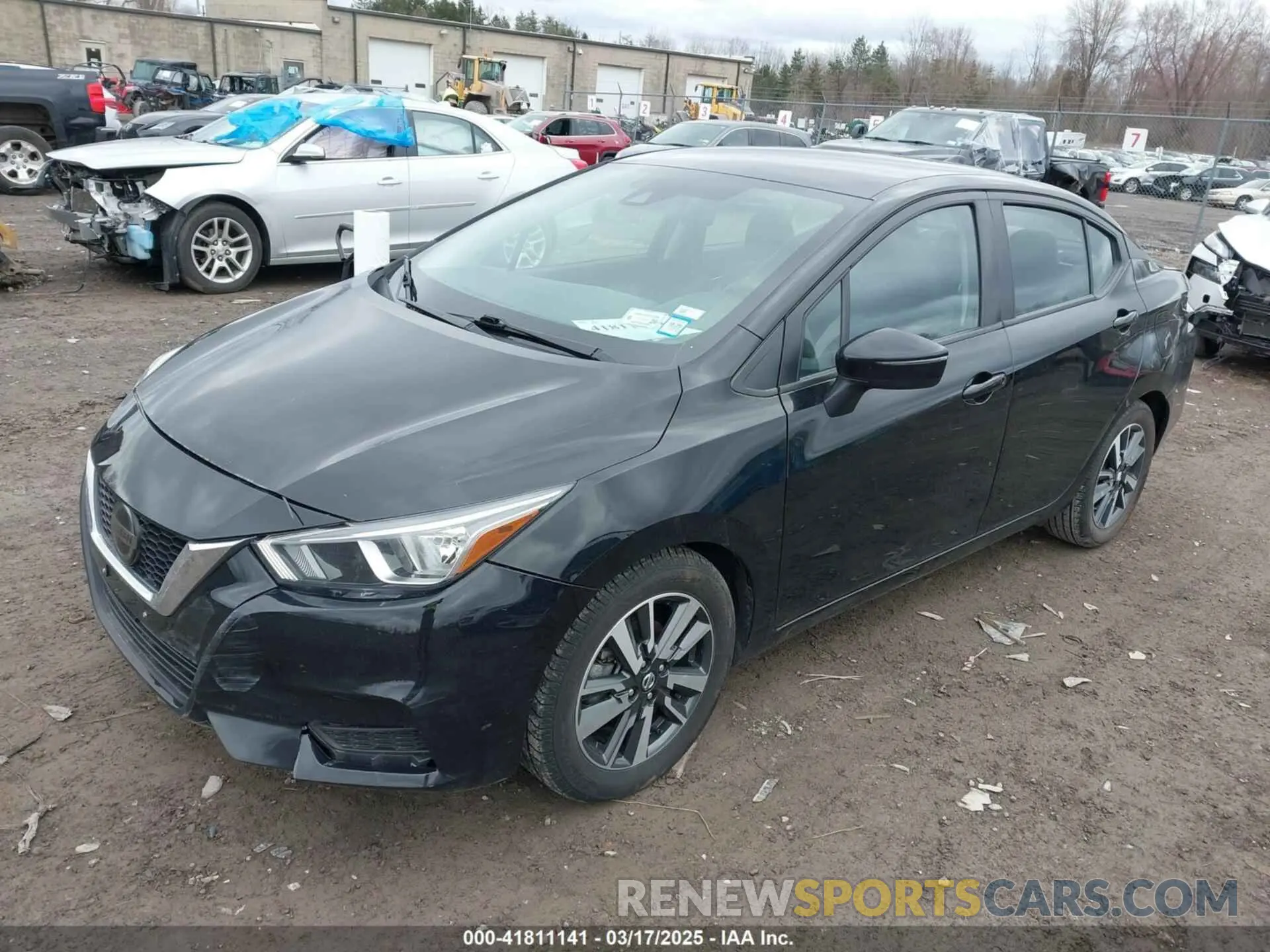 2 fotografías del automóvil dañado 3N1CN8EV0ML857304 NISSAN VERSA 2021
