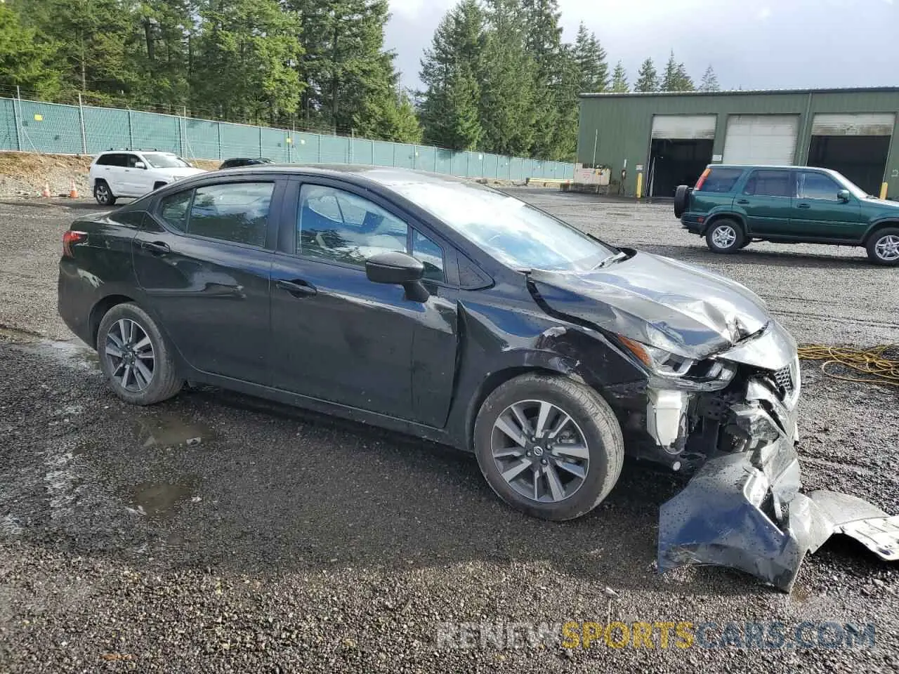 4 fotografías del automóvil dañado 3N1CN8EV1ML868344 NISSAN VERSA 2021