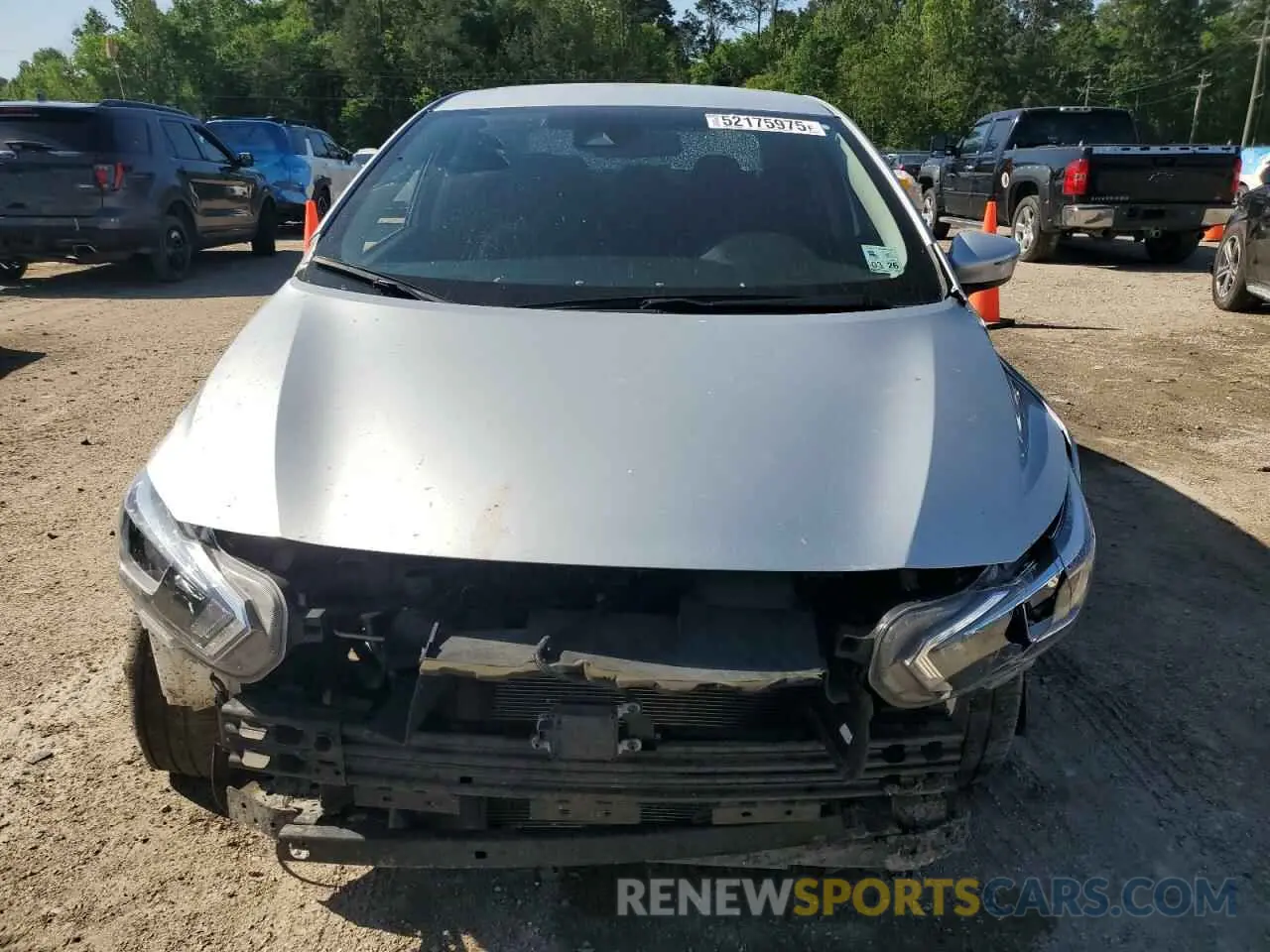 5 fotografías del automóvil dañado 3N1CN8EV1ML868652 NISSAN VERSA 2021