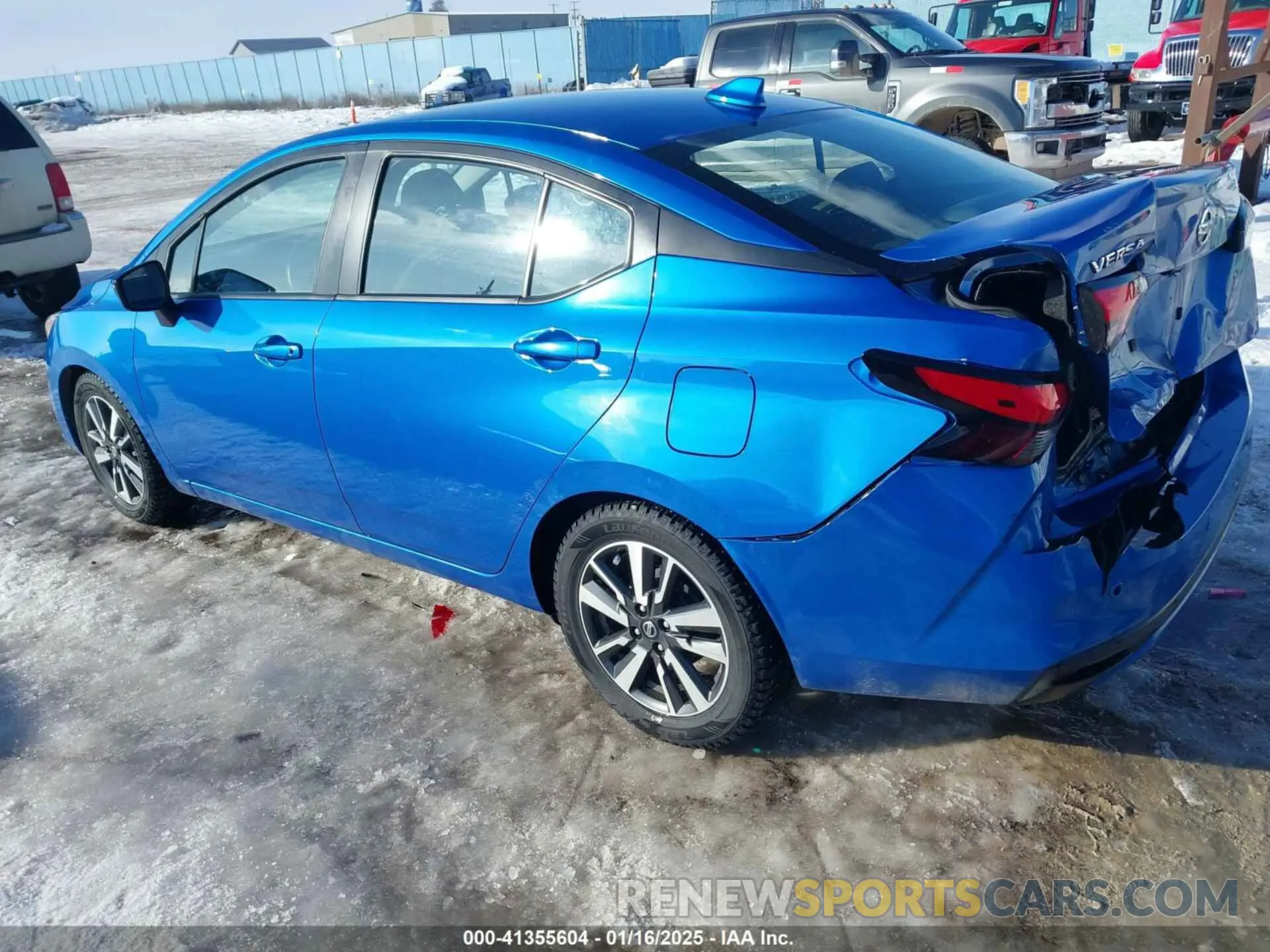 3 fotografías del automóvil dañado 3N1CN8EV1ML872491 NISSAN VERSA 2021