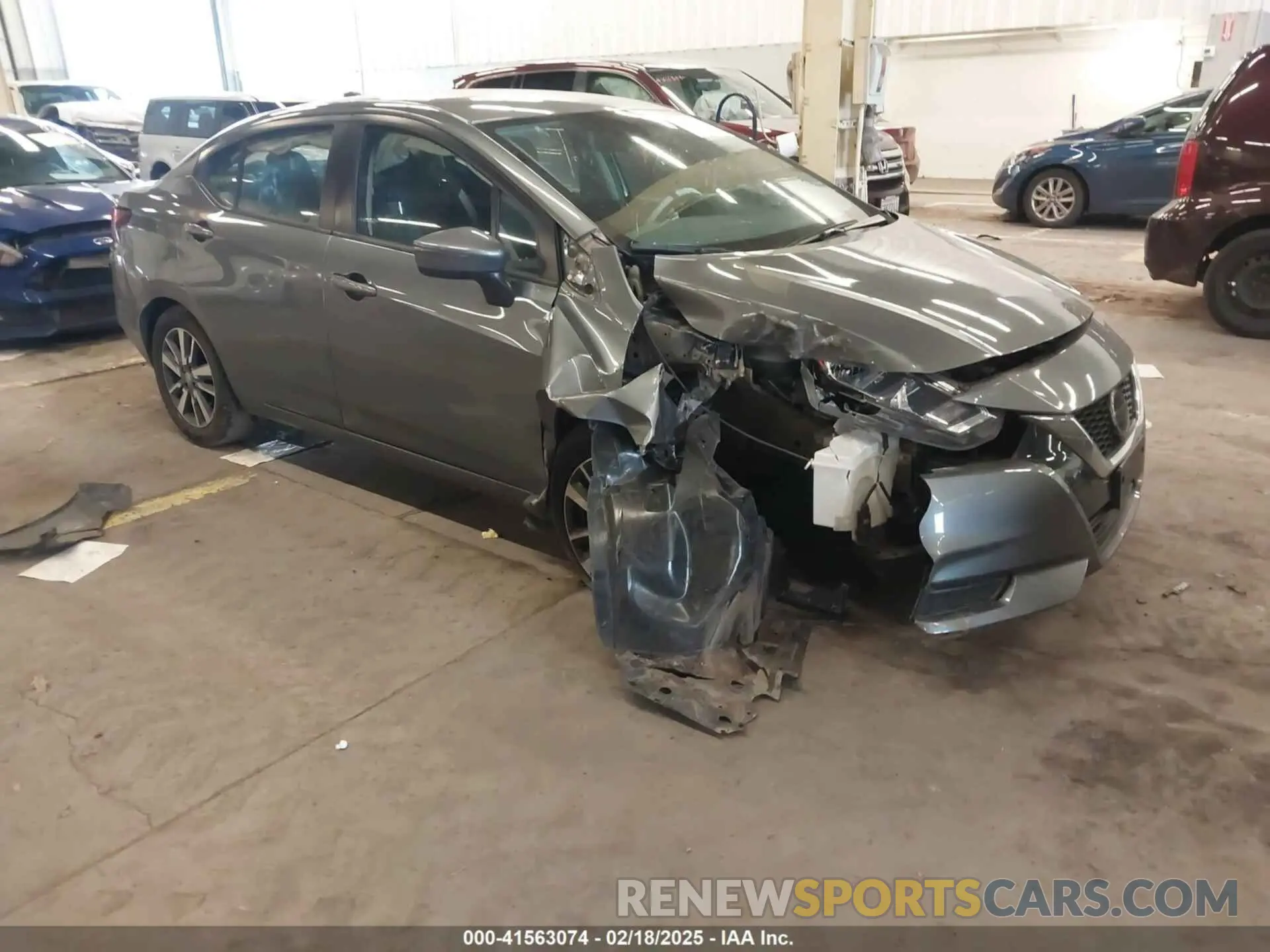 1 fotografías del automóvil dañado 3N1CN8EV1ML874144 NISSAN VERSA 2021