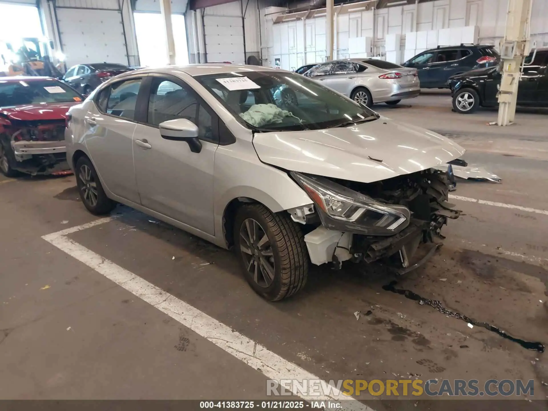 1 fotografías del automóvil dañado 3N1CN8EV1ML875990 NISSAN VERSA 2021