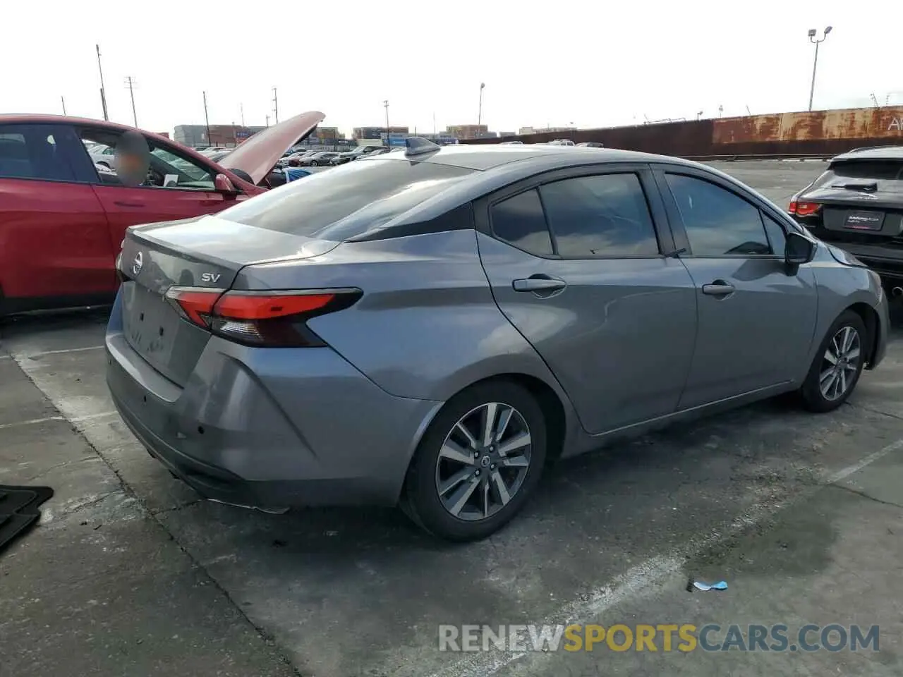 3 fotografías del automóvil dañado 3N1CN8EV1ML876038 NISSAN VERSA 2021