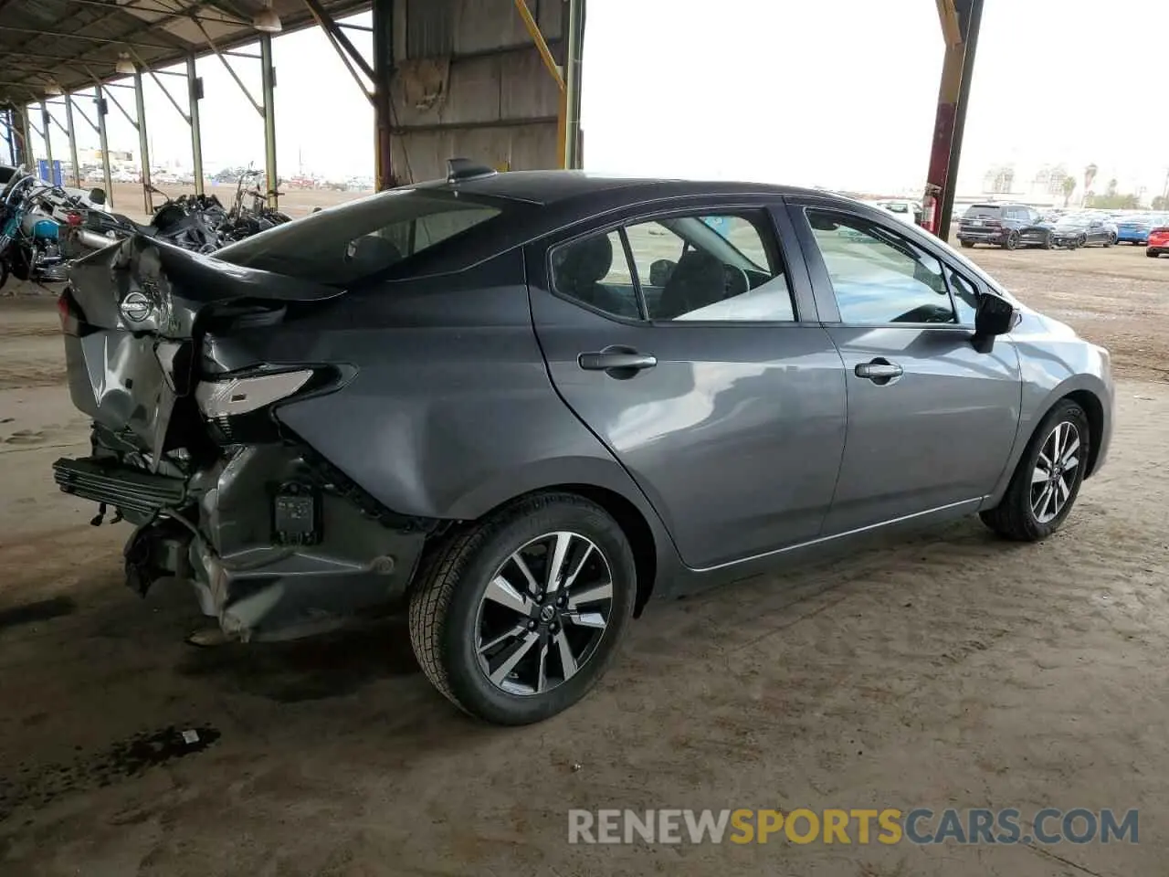3 fotografías del automóvil dañado 3N1CN8EV1ML876783 NISSAN VERSA 2021