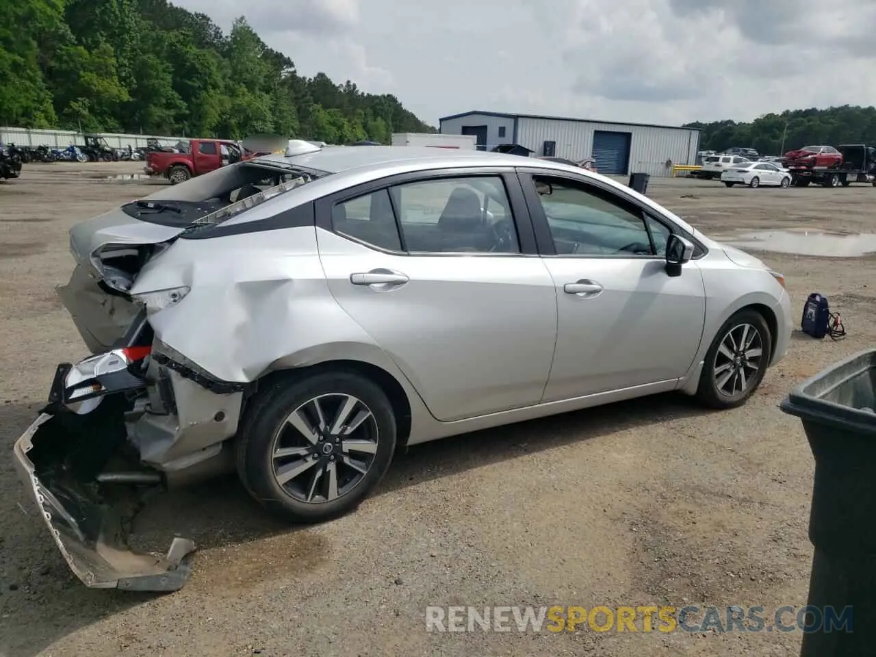 3 fotografías del automóvil dañado 3N1CN8EV1ML913900 NISSAN VERSA 2021