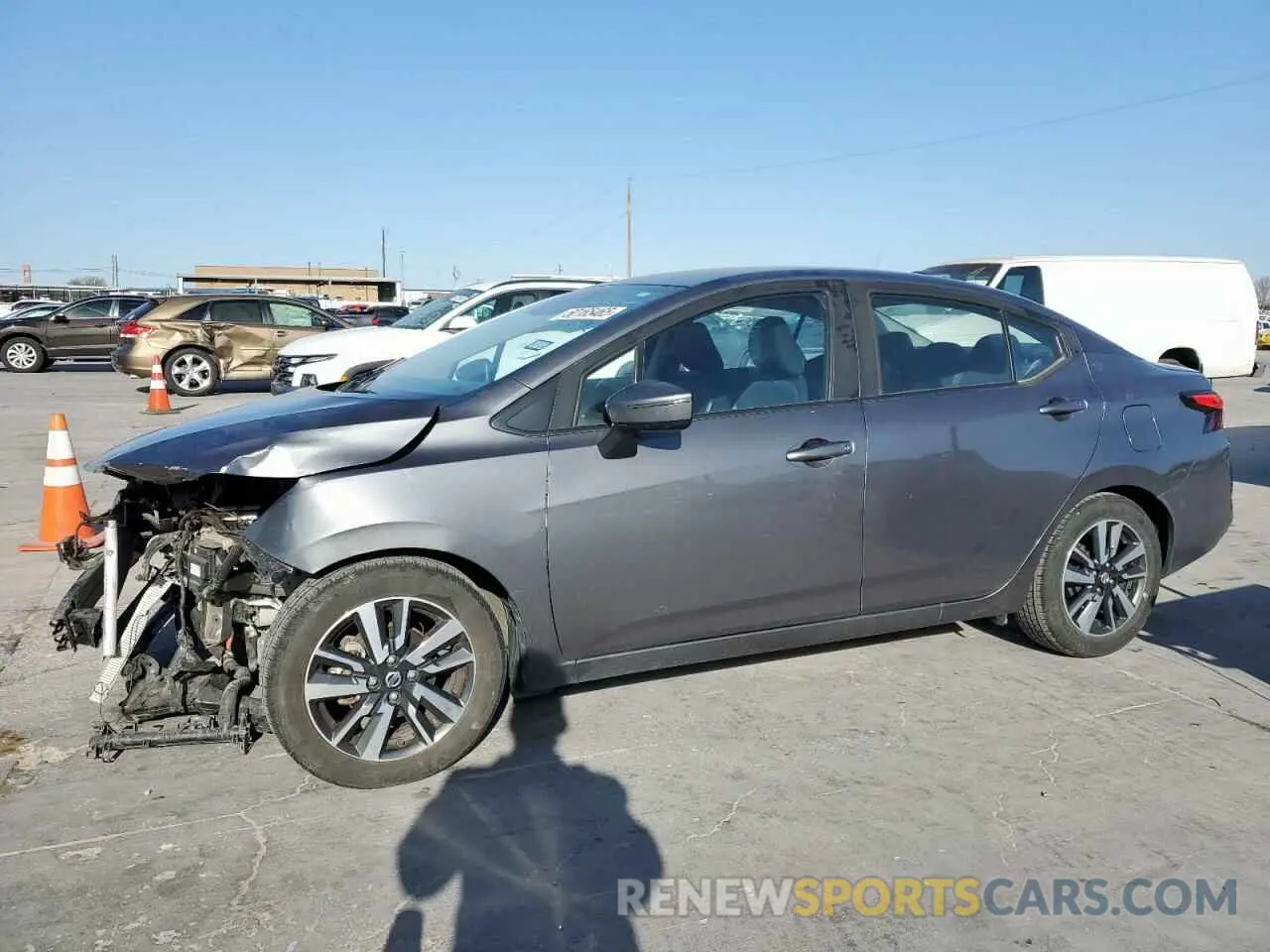 1 fotografías del automóvil dañado 3N1CN8EV1ML922614 NISSAN VERSA 2021