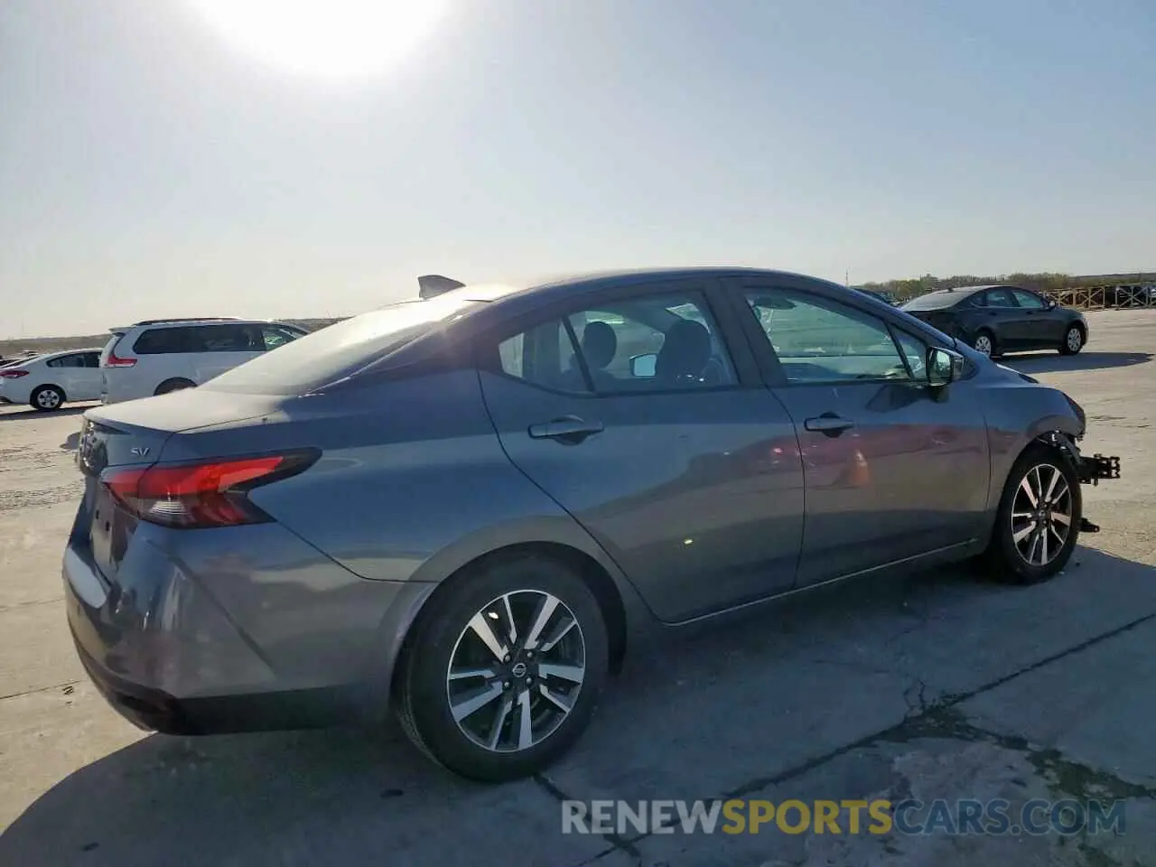 3 fotografías del automóvil dañado 3N1CN8EV1ML922614 NISSAN VERSA 2021