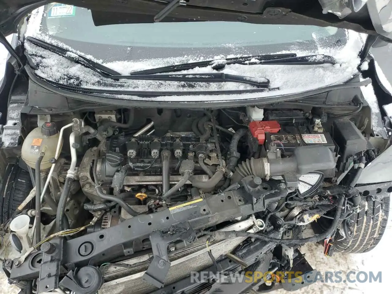 11 fotografías del automóvil dañado 3N1CN8EV2ML830976 NISSAN VERSA 2021