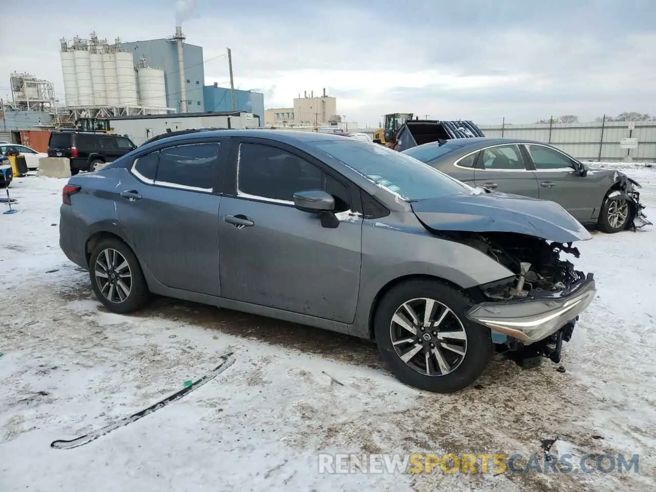 4 fotografías del automóvil dañado 3N1CN8EV2ML830976 NISSAN VERSA 2021