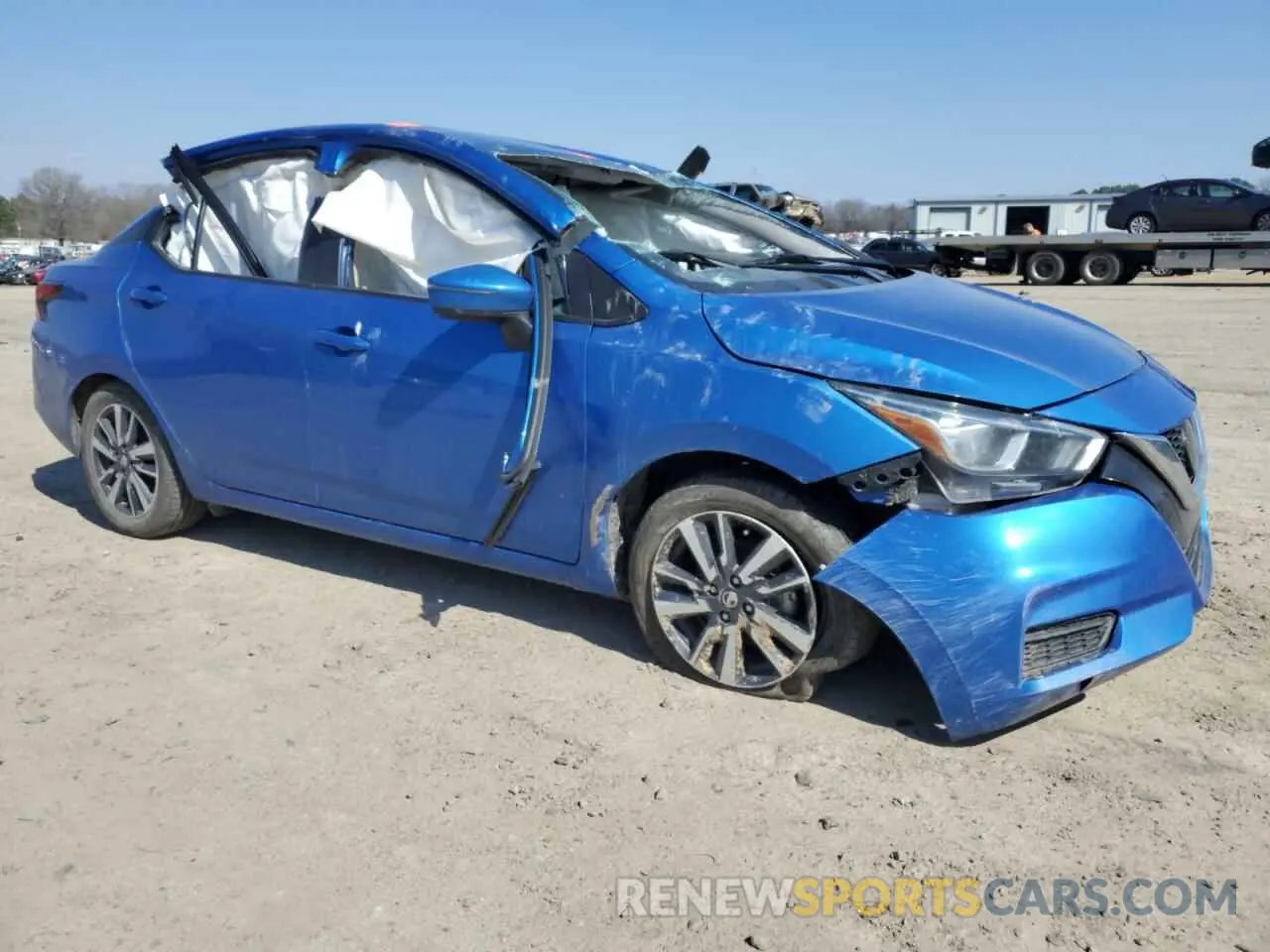 4 fotografías del automóvil dañado 3N1CN8EV2ML834218 NISSAN VERSA 2021