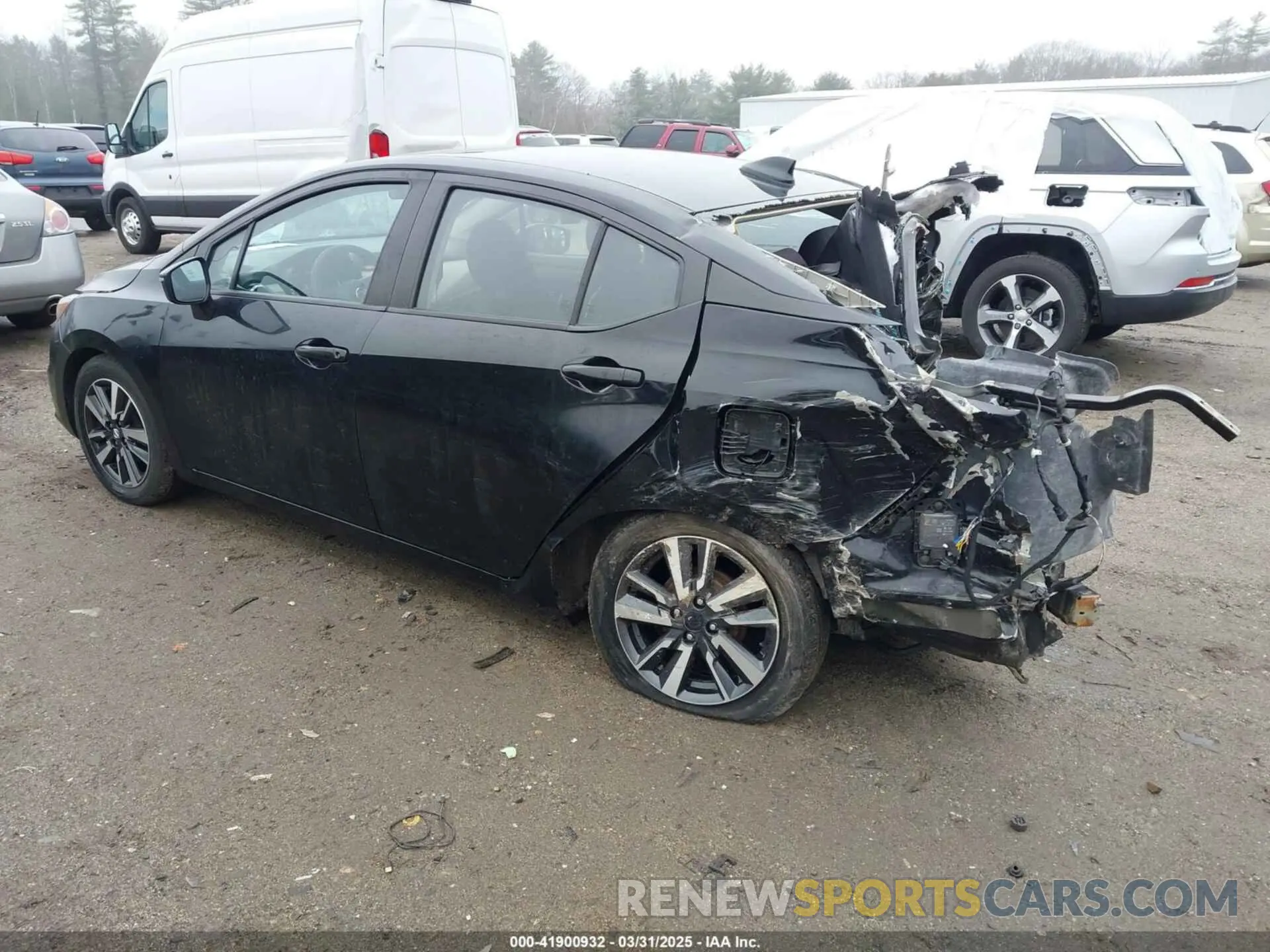 3 fotografías del automóvil dañado 3N1CN8EV2ML843887 NISSAN VERSA 2021