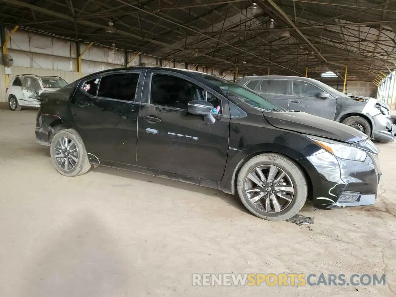 4 fotografías del automóvil dañado 3N1CN8EV2ML885475 NISSAN VERSA 2021