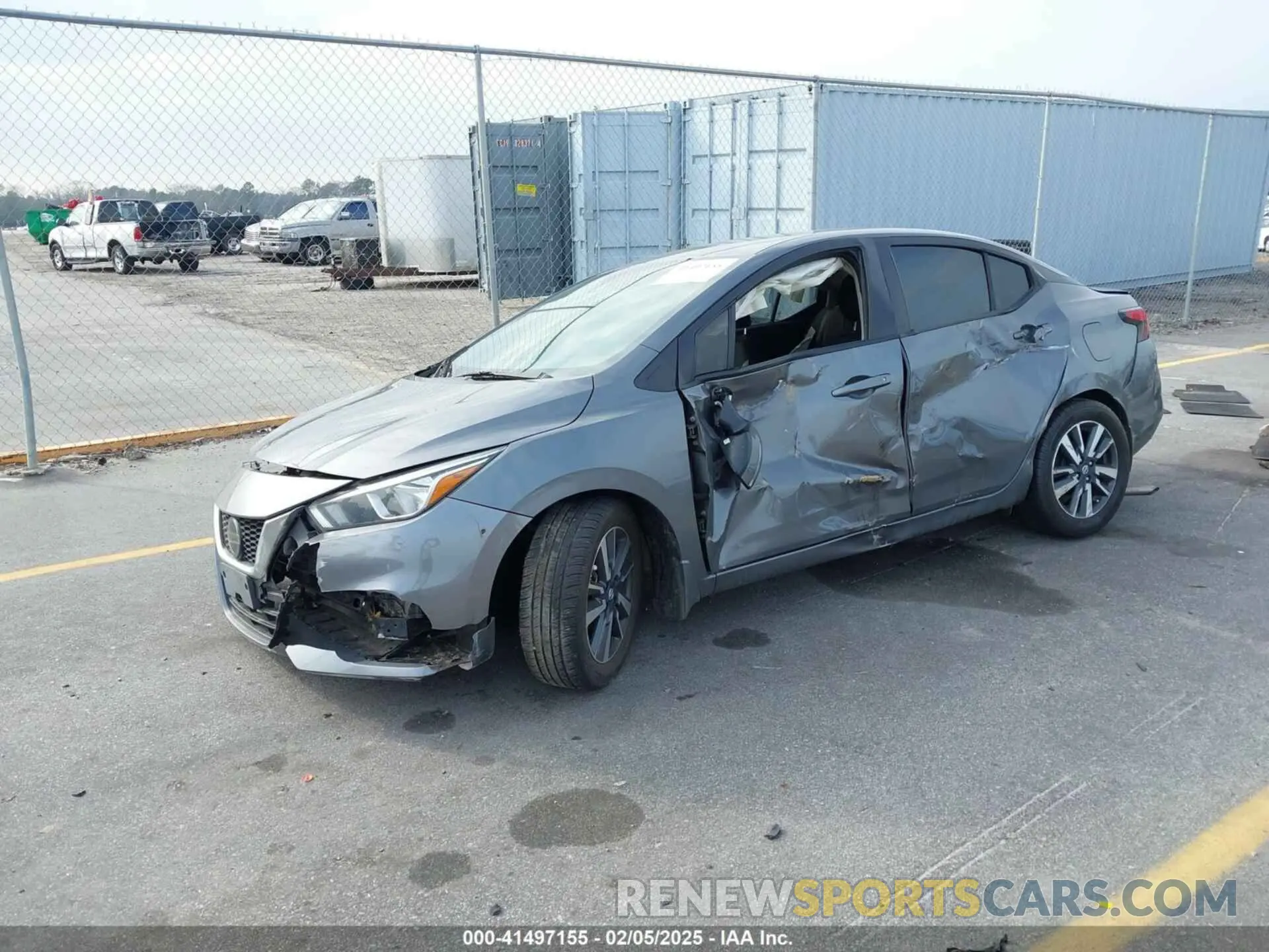 2 fotografías del automóvil dañado 3N1CN8EV2ML893625 NISSAN VERSA 2021