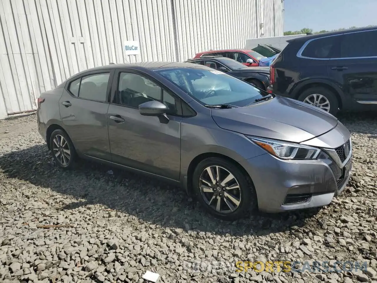 4 fotografías del automóvil dañado 3N1CN8EV2ML918300 NISSAN VERSA 2021