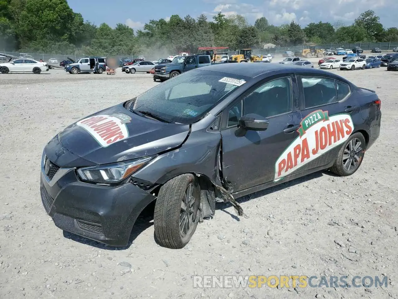 1 fotografías del automóvil dañado 3N1CN8EV3ML826239 NISSAN VERSA 2021