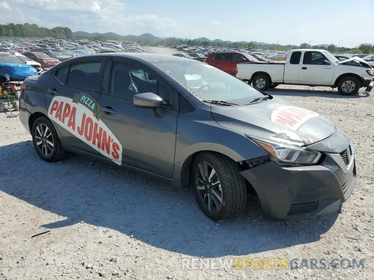 4 fotografías del automóvil dañado 3N1CN8EV3ML826239 NISSAN VERSA 2021