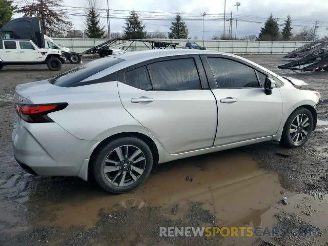 3 fotografías del automóvil dañado 3N1CN8EV3ML828718 NISSAN VERSA 2021