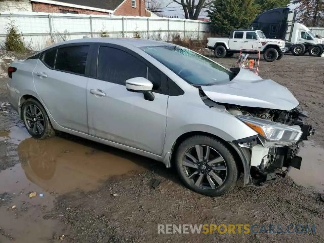 4 fotografías del automóvil dañado 3N1CN8EV3ML828718 NISSAN VERSA 2021