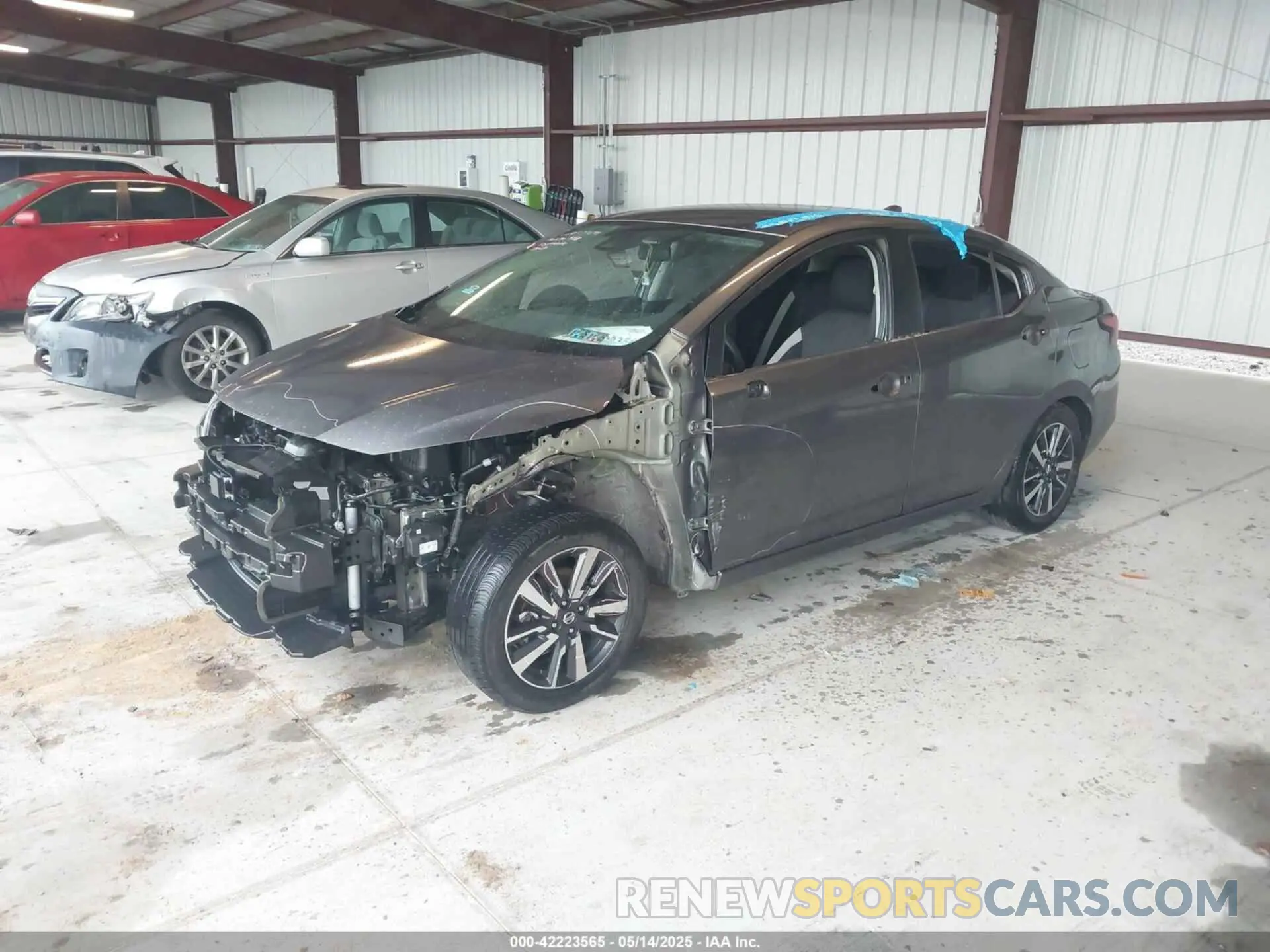 2 fotografías del automóvil dañado 3N1CN8EV3ML834941 NISSAN VERSA 2021