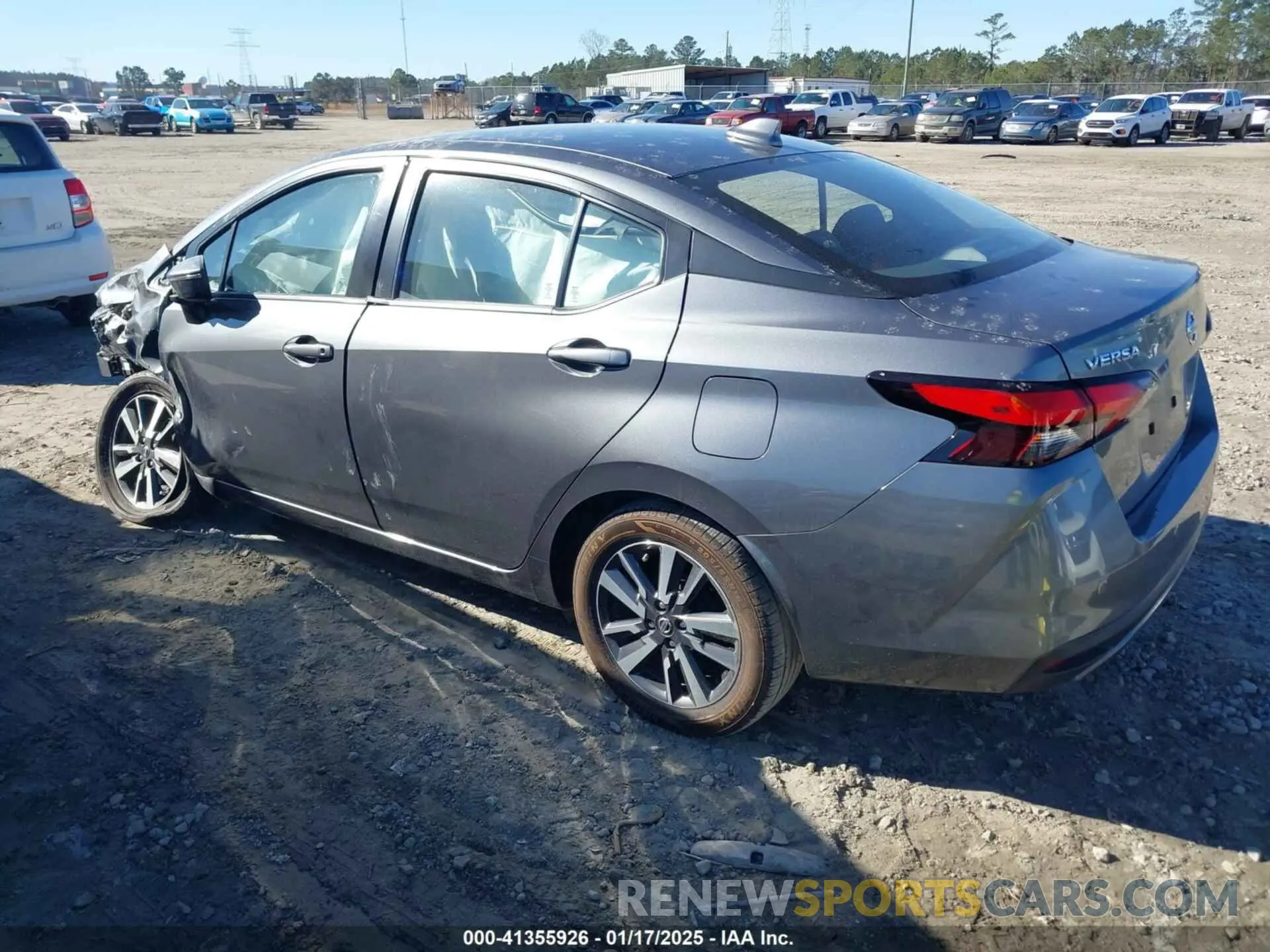 3 fotografías del automóvil dañado 3N1CN8EV3ML841162 NISSAN VERSA 2021