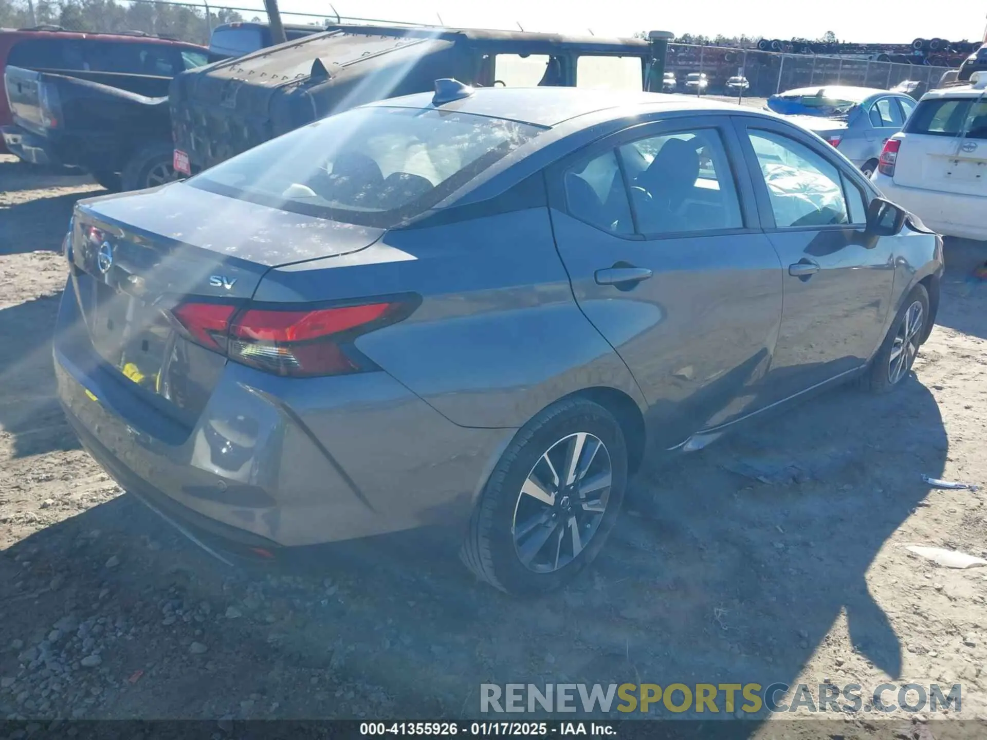 4 fotografías del automóvil dañado 3N1CN8EV3ML841162 NISSAN VERSA 2021