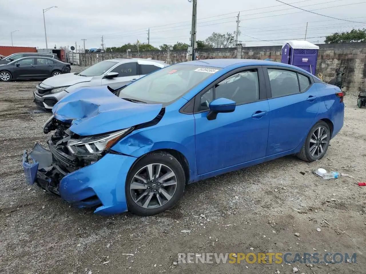 1 fotografías del automóvil dañado 3N1CN8EV3ML889289 NISSAN VERSA 2021
