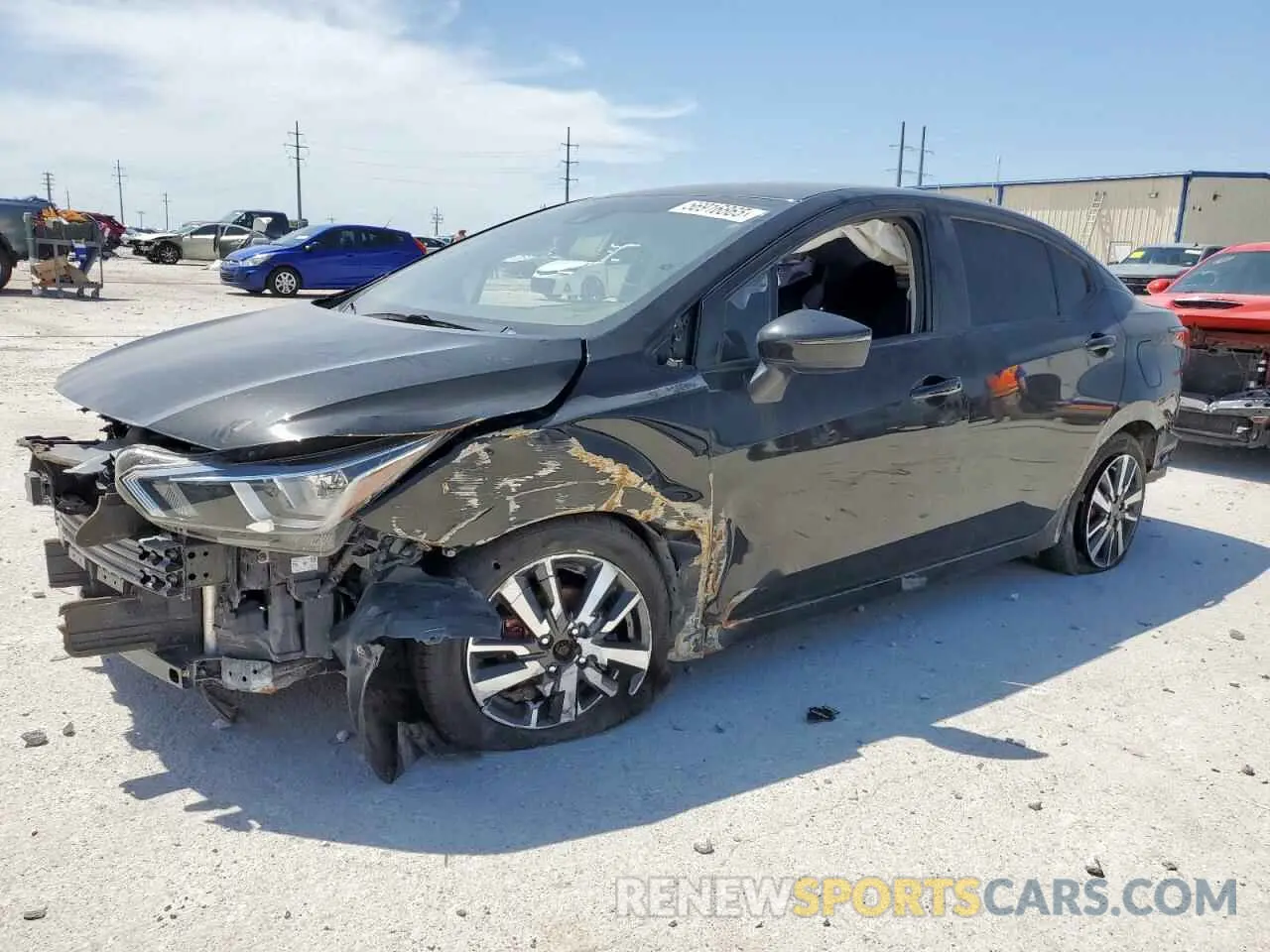 1 fotografías del automóvil dañado 3N1CN8EV3ML912845 NISSAN VERSA 2021