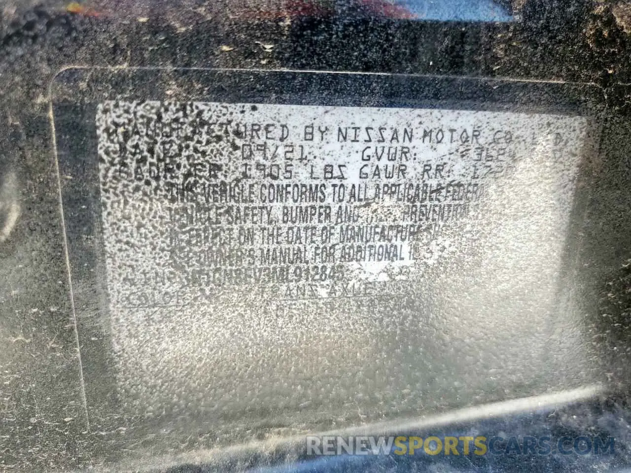 13 fotografías del automóvil dañado 3N1CN8EV3ML912845 NISSAN VERSA 2021