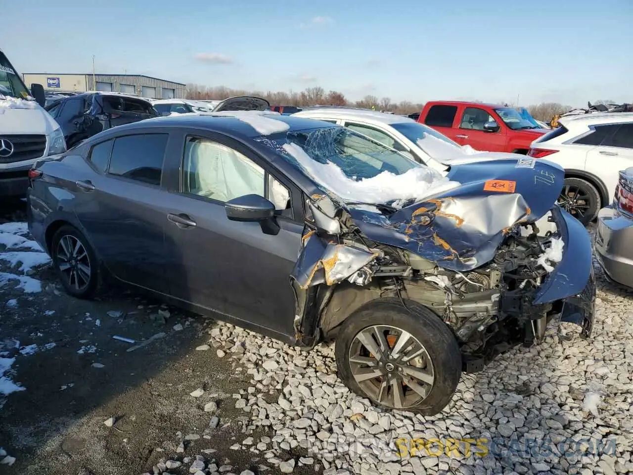 4 fotografías del automóvil dañado 3N1CN8EV4ML860951 NISSAN VERSA 2021