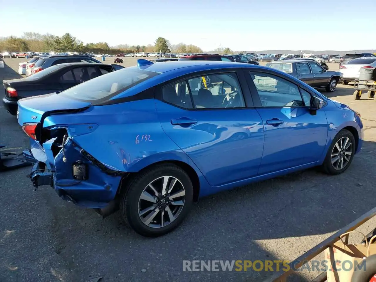 3 fotografías del automóvil dañado 3N1CN8EV4ML866846 NISSAN VERSA 2021