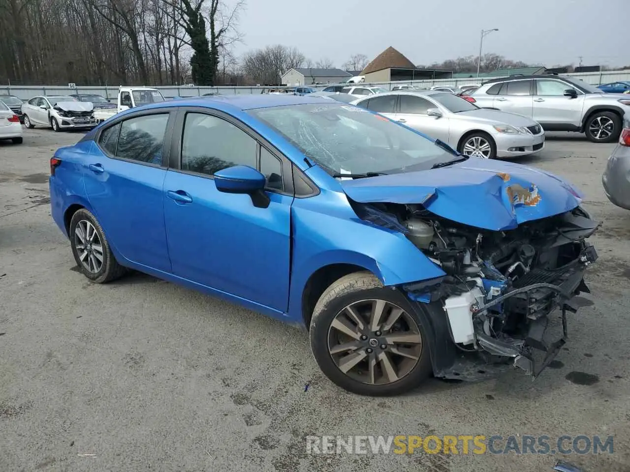 4 fotografías del automóvil dañado 3N1CN8EV5ML818157 NISSAN VERSA 2021