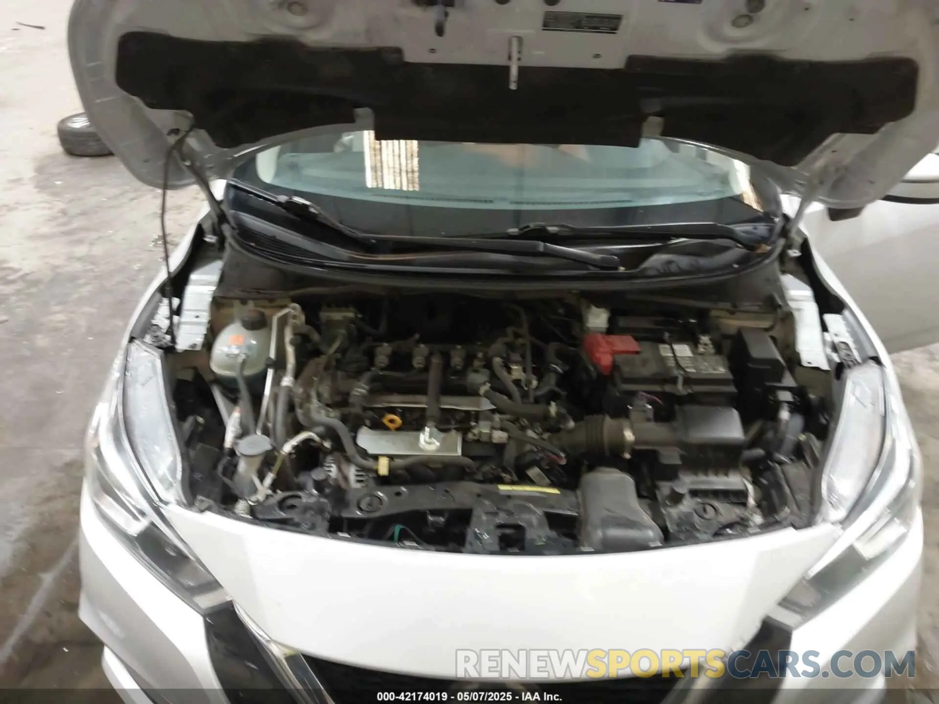 10 fotografías del automóvil dañado 3N1CN8EV5ML821740 NISSAN VERSA 2021