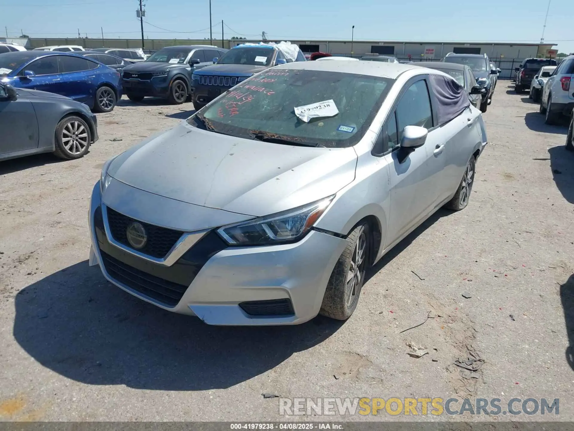 2 fotografías del automóvil dañado 3N1CN8EV6ML841608 NISSAN VERSA 2021