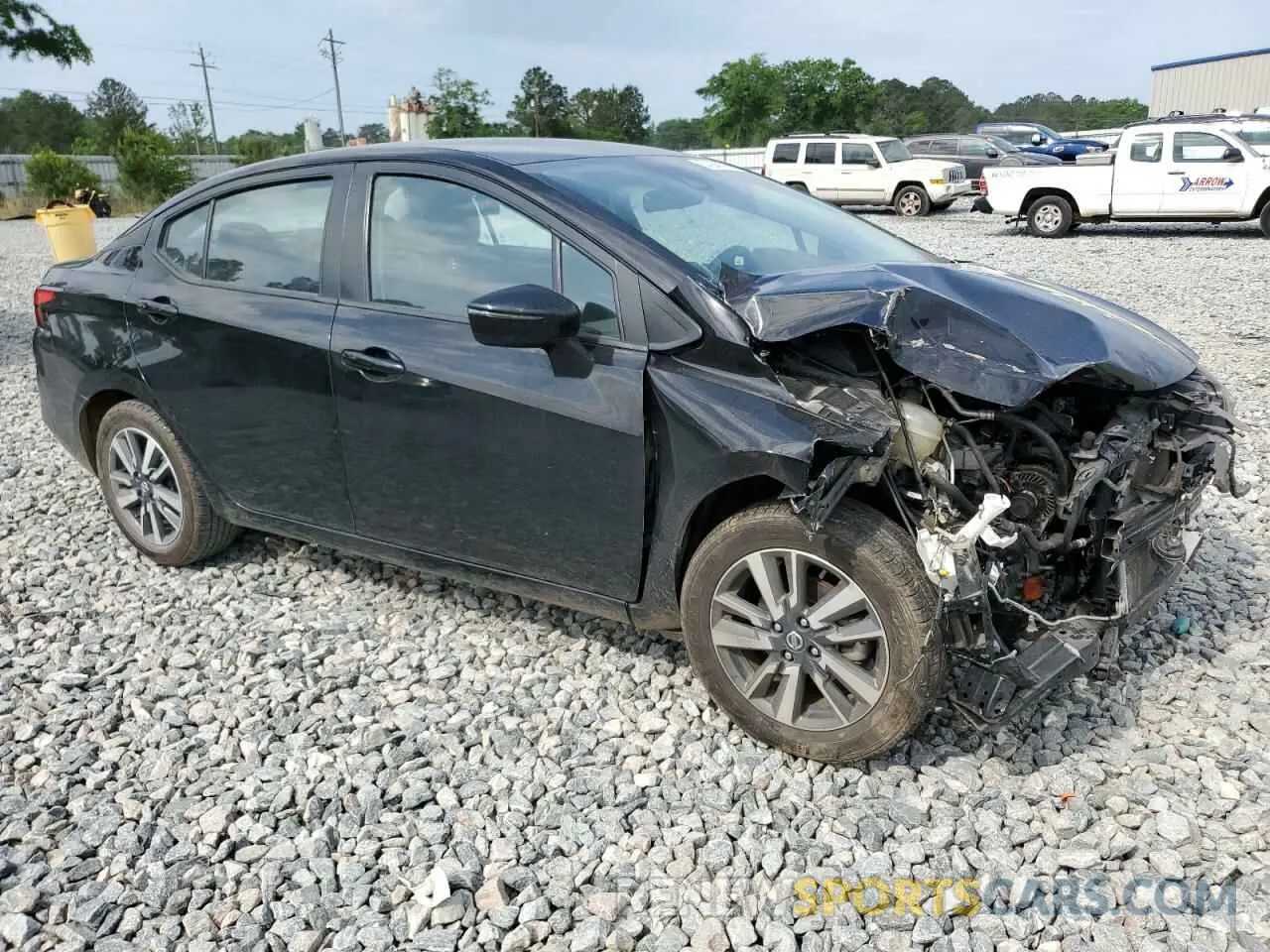 4 fotografías del automóvil dañado 3N1CN8EV6ML855573 NISSAN VERSA 2021