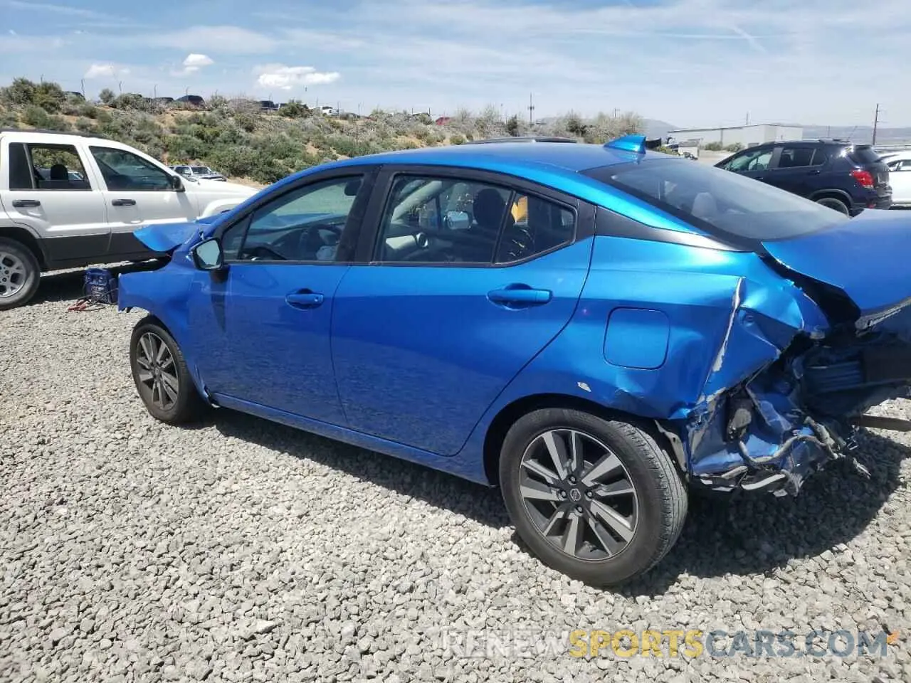 2 fotografías del automóvil dañado 3N1CN8EV6ML865567 NISSAN VERSA 2021