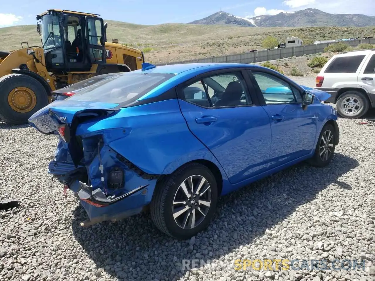 3 fotografías del automóvil dañado 3N1CN8EV6ML865567 NISSAN VERSA 2021