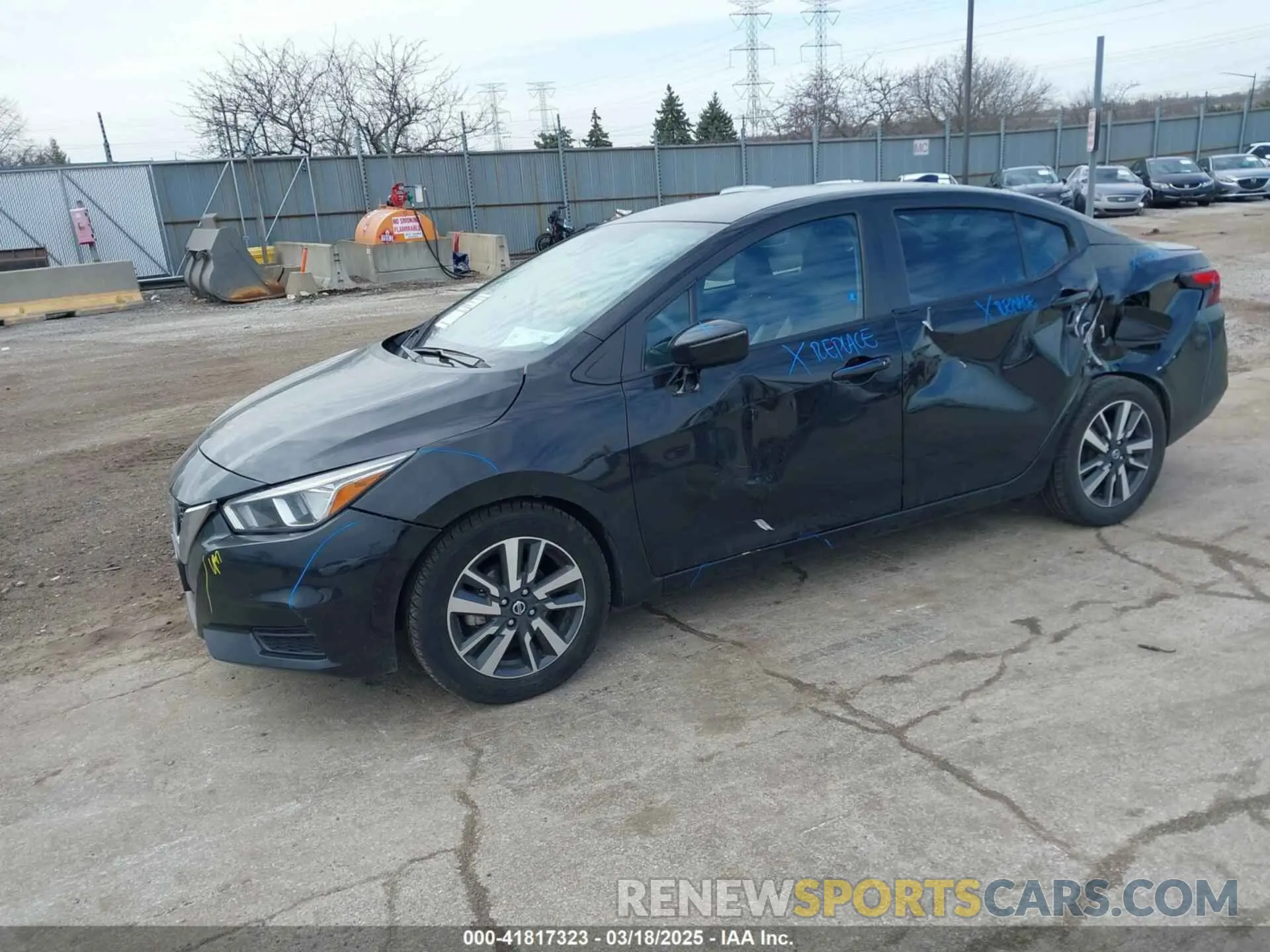 2 fotografías del automóvil dañado 3N1CN8EV6ML866959 NISSAN VERSA 2021