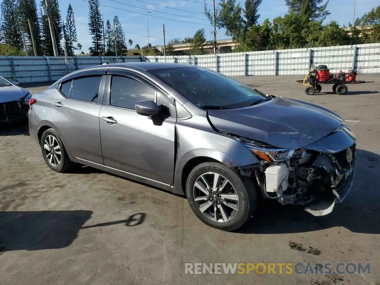 4 fotografías del automóvil dañado 3N1CN8EV6ML868730 NISSAN VERSA 2021