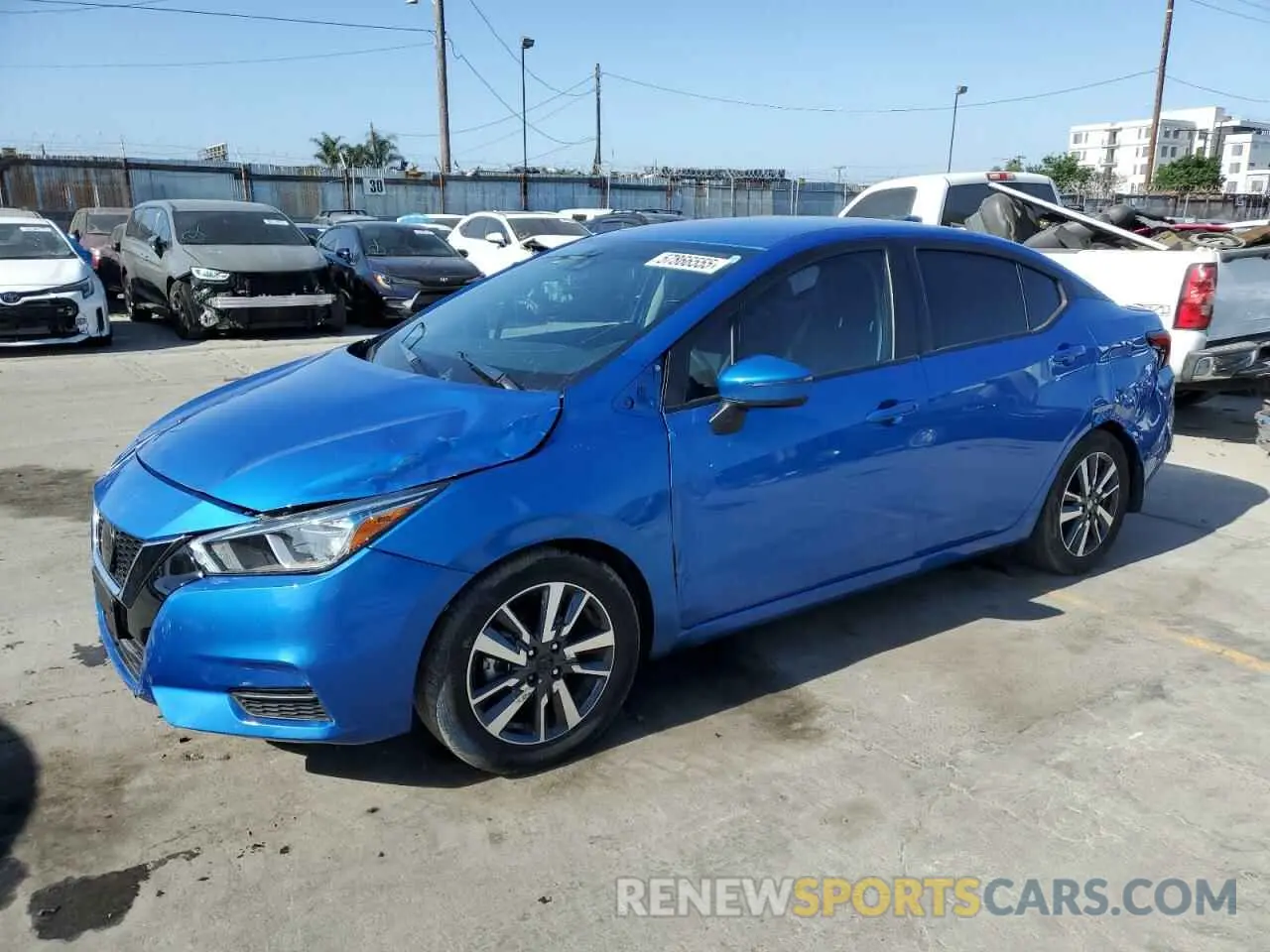 1 fotografías del automóvil dañado 3N1CN8EV6ML896558 NISSAN VERSA 2021