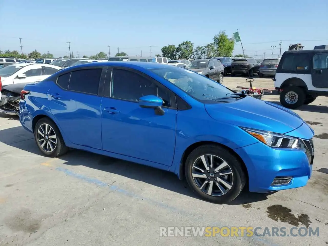 4 fotografías del automóvil dañado 3N1CN8EV6ML896558 NISSAN VERSA 2021