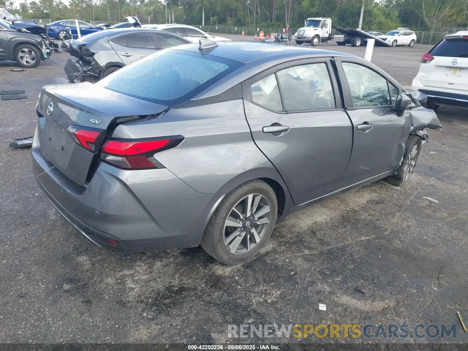 4 fotografías del automóvil dañado 3N1CN8EV7ML845490 NISSAN VERSA 2021