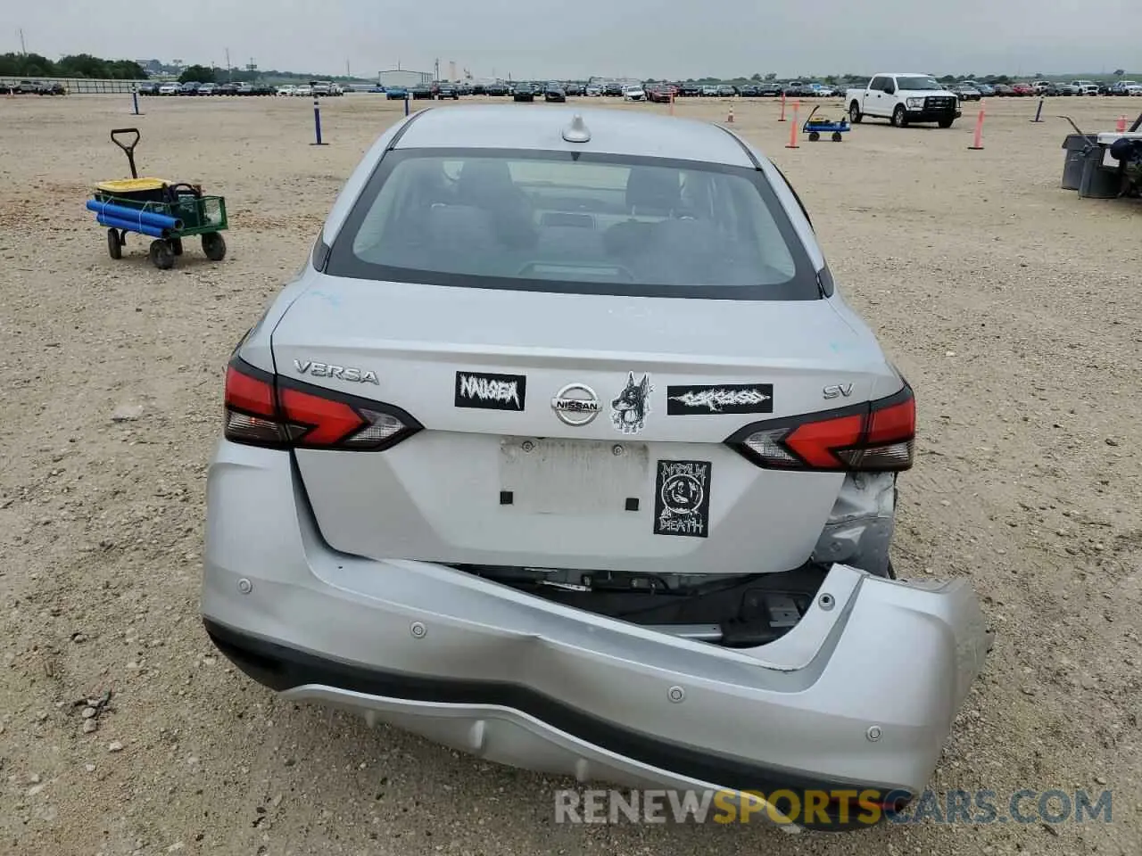 6 fotografías del automóvil dañado 3N1CN8EV7ML848406 NISSAN VERSA 2021