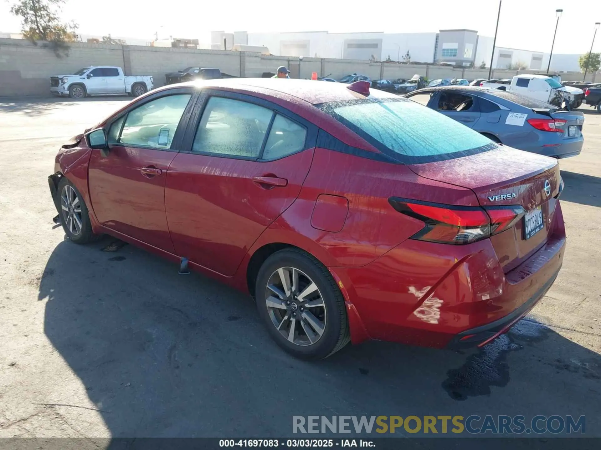 3 fotografías del automóvil dañado 3N1CN8EV7ML859406 NISSAN VERSA 2021