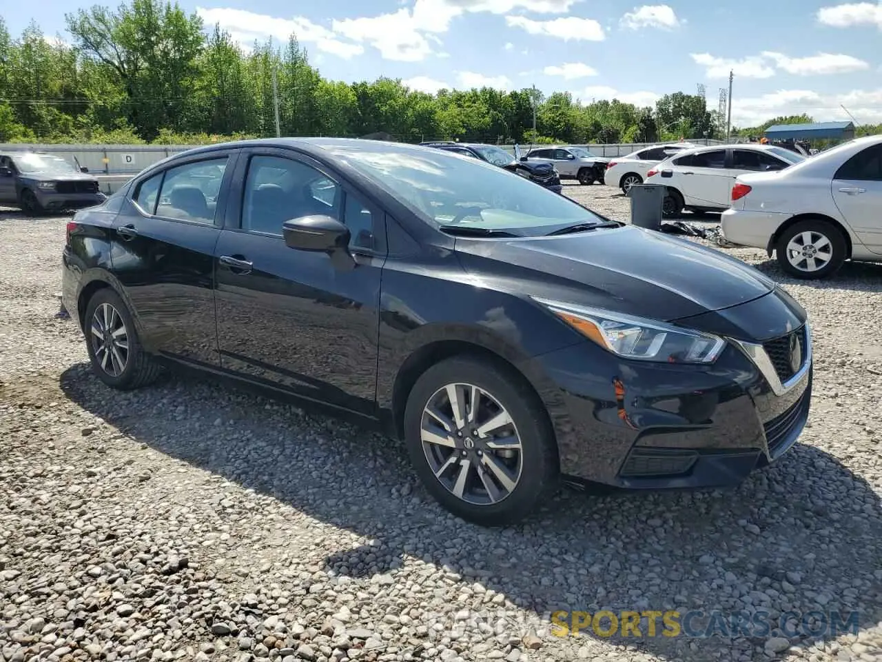 4 fotografías del automóvil dañado 3N1CN8EV7ML871720 NISSAN VERSA 2021