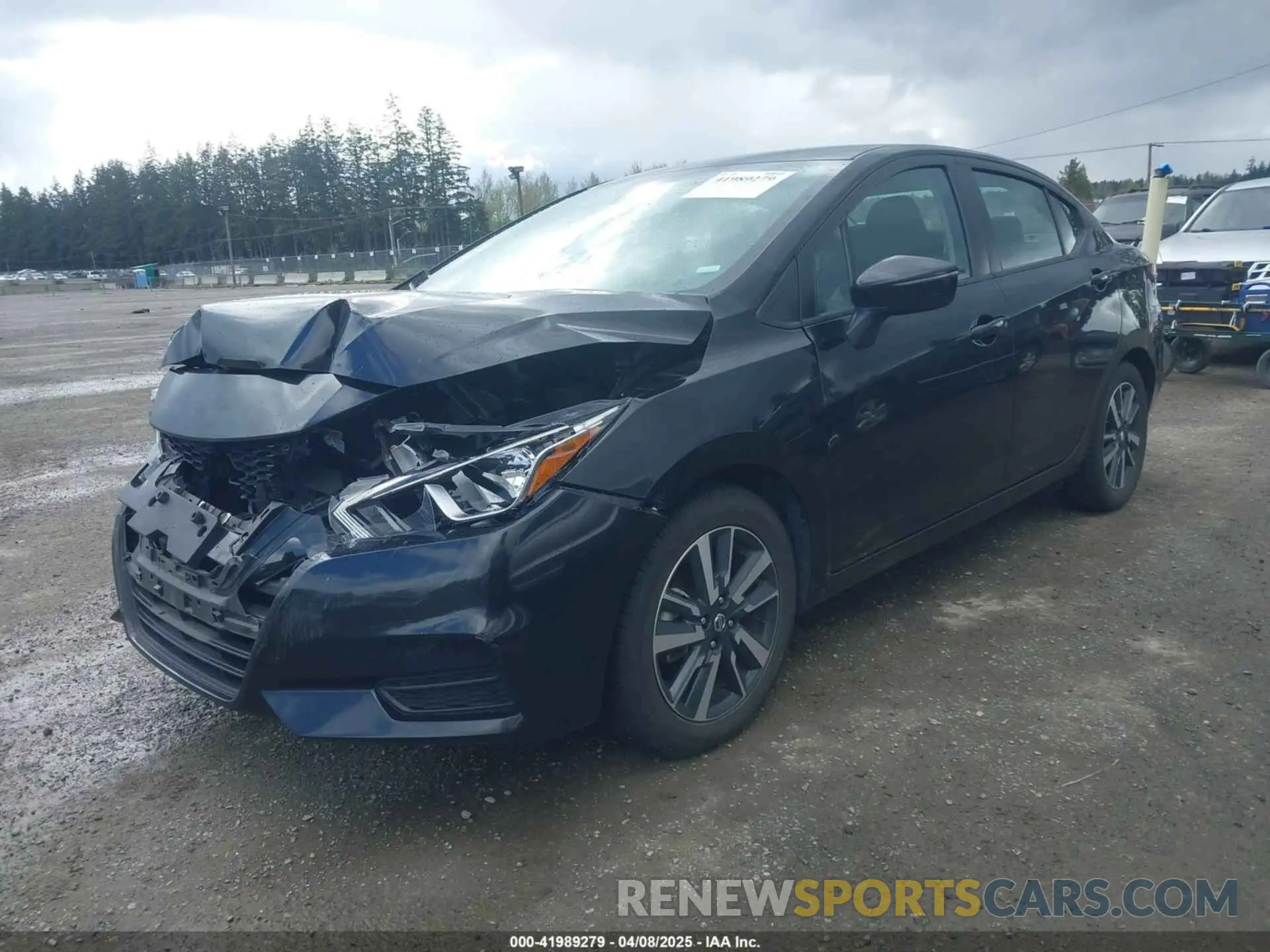 2 fotografías del automóvil dañado 3N1CN8EV7ML875038 NISSAN VERSA 2021