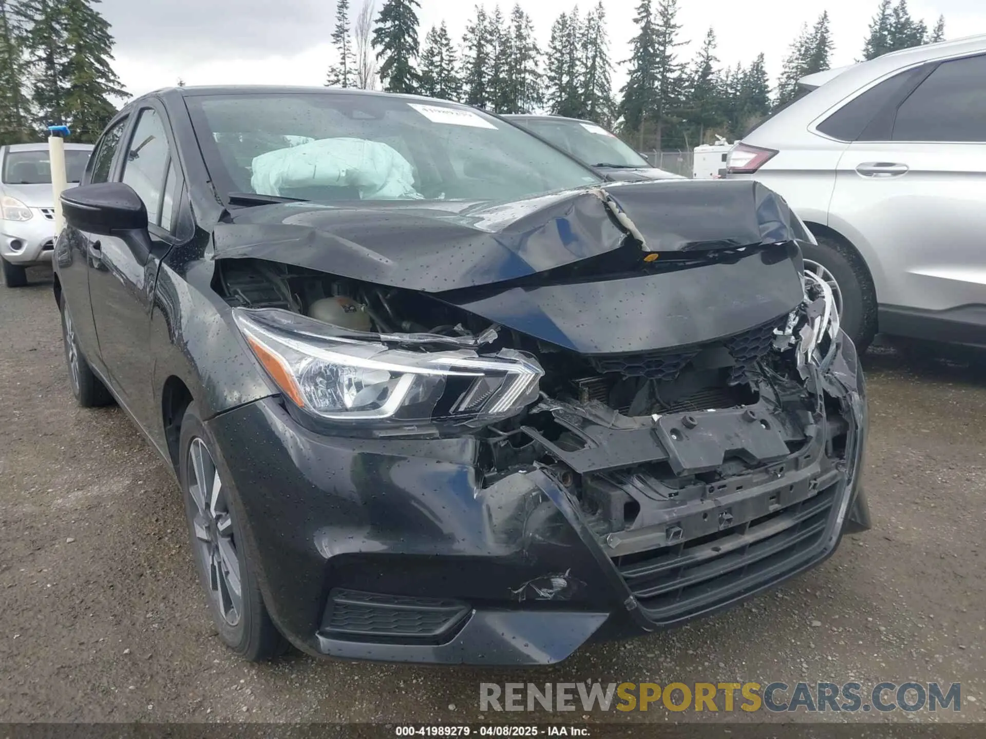 6 fotografías del automóvil dañado 3N1CN8EV7ML875038 NISSAN VERSA 2021